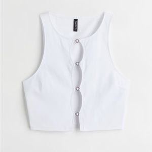 H&M Cropped Cutout Top